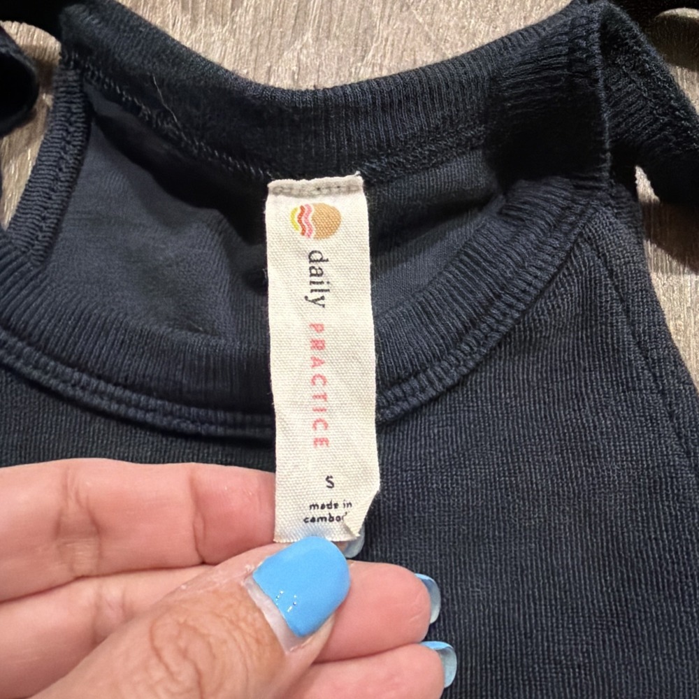 daily‎ practice anthropologie Bodycon Dress Navy Small - Picture 6 of 10